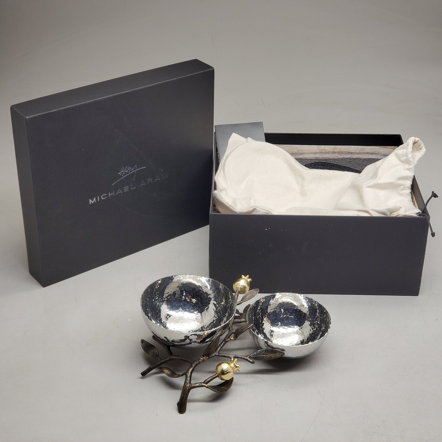 MICHAEL ARAM Pomegranate Double Dish Decorative Serving Bowls 175182