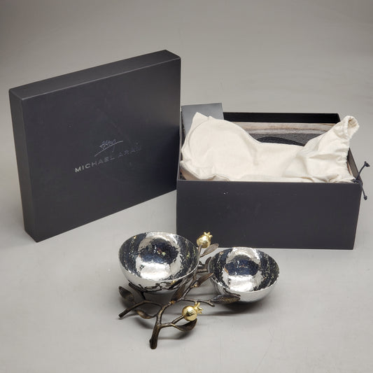 MICHAEL ARAM Pomegranate Double Dish Decorative Serving Bowls 175182