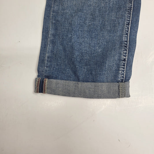 SILVER JEANS CO. Suki Curvy Fit Mid Rise Capri Sz 31/23.5 Light Indigo L43916EPX224