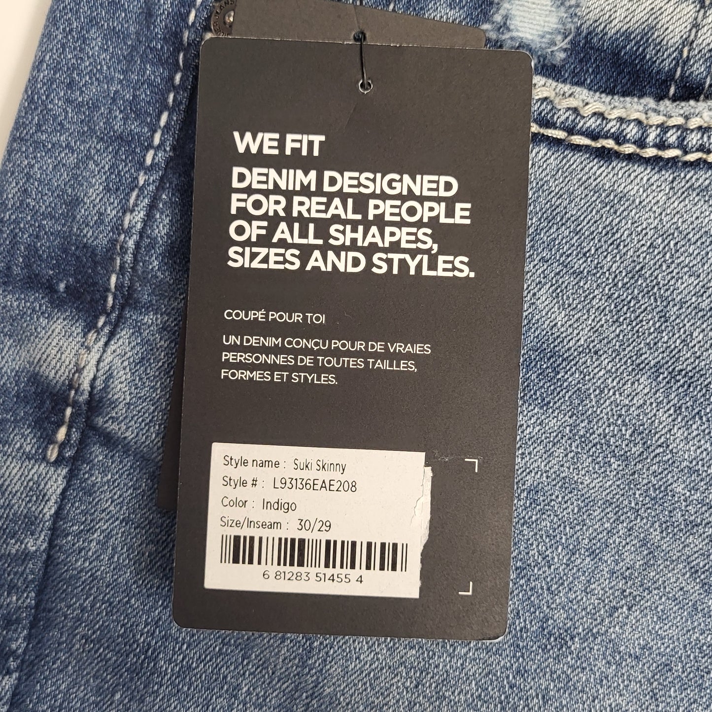 JAG Silver Jeans Co. Suki Ripped Mid Rise Skinny Womens Sz 30/29 Indigo L93136eae208