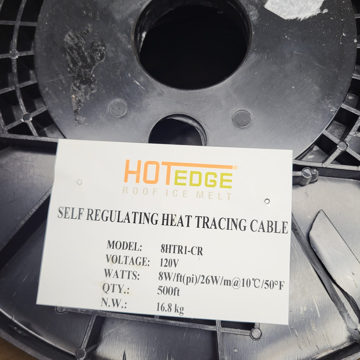 HOTEDGE Roof Ice Melt Self Regulating Heat Tracing Cable 500 FT 120V 8W 8HTR1-CR