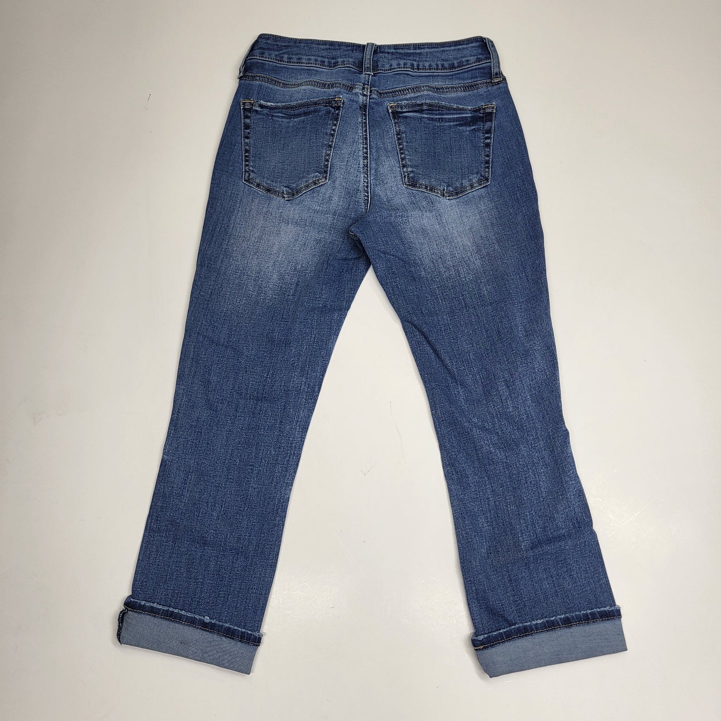 SILVER JEANS CO. Suki Mid Rise Capri Women's Sz 27/23.5 Indigo L43920ecf252