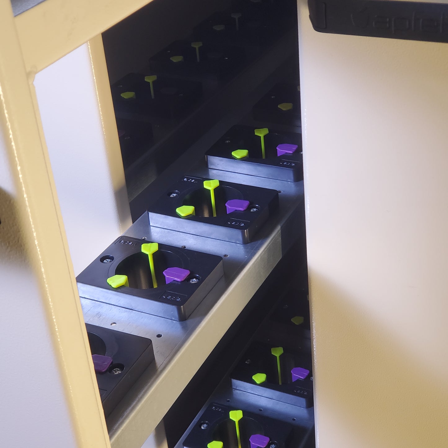 APFEL Vertical Storage Locking Cabinet 5 Drawer W/ Extra Shelves 41"Wx41"Dx49"H Tan