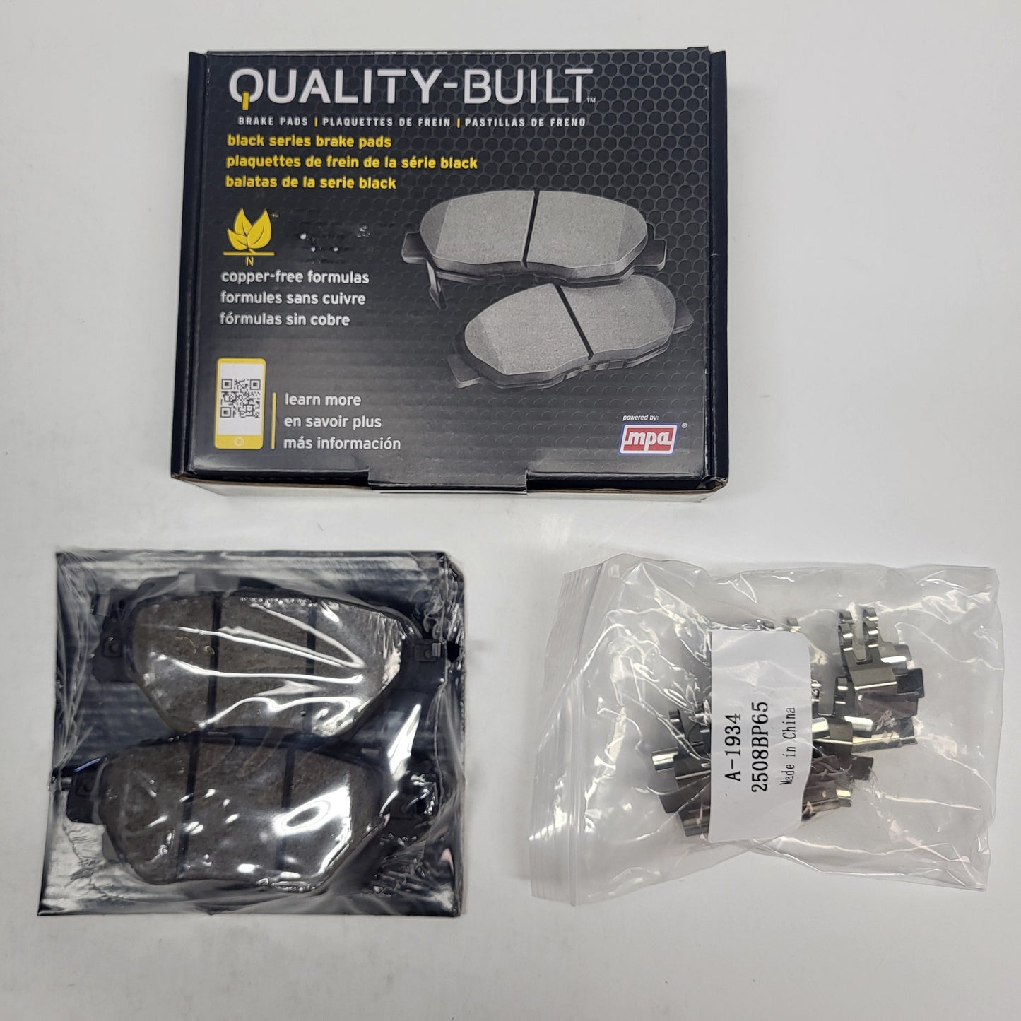 QUALITY-BUILT Ceramic Disc Brake Pad Set Black Rear 1003-1934C