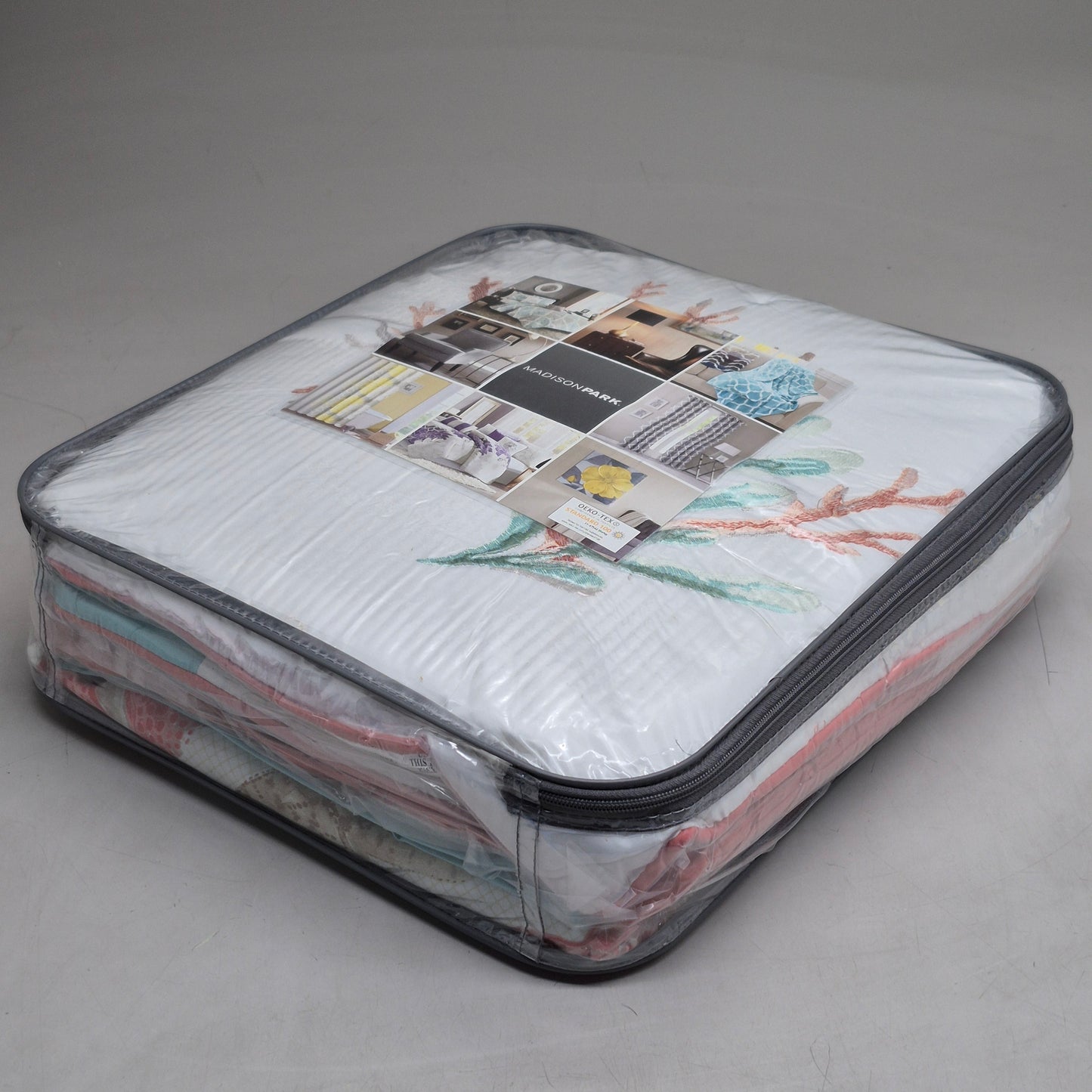 MADISON PARK 6 Piece Duvet Cover Set king Coral MP12-2708