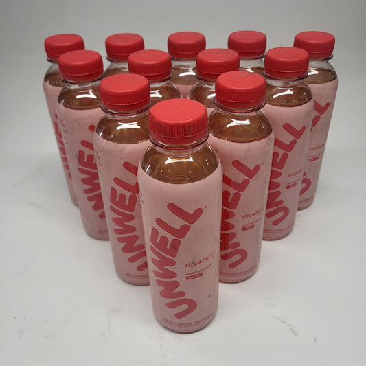ZA@ UNWELL (12 PACK) Hydration Electrolyte Drink Strawberry 16.9oz