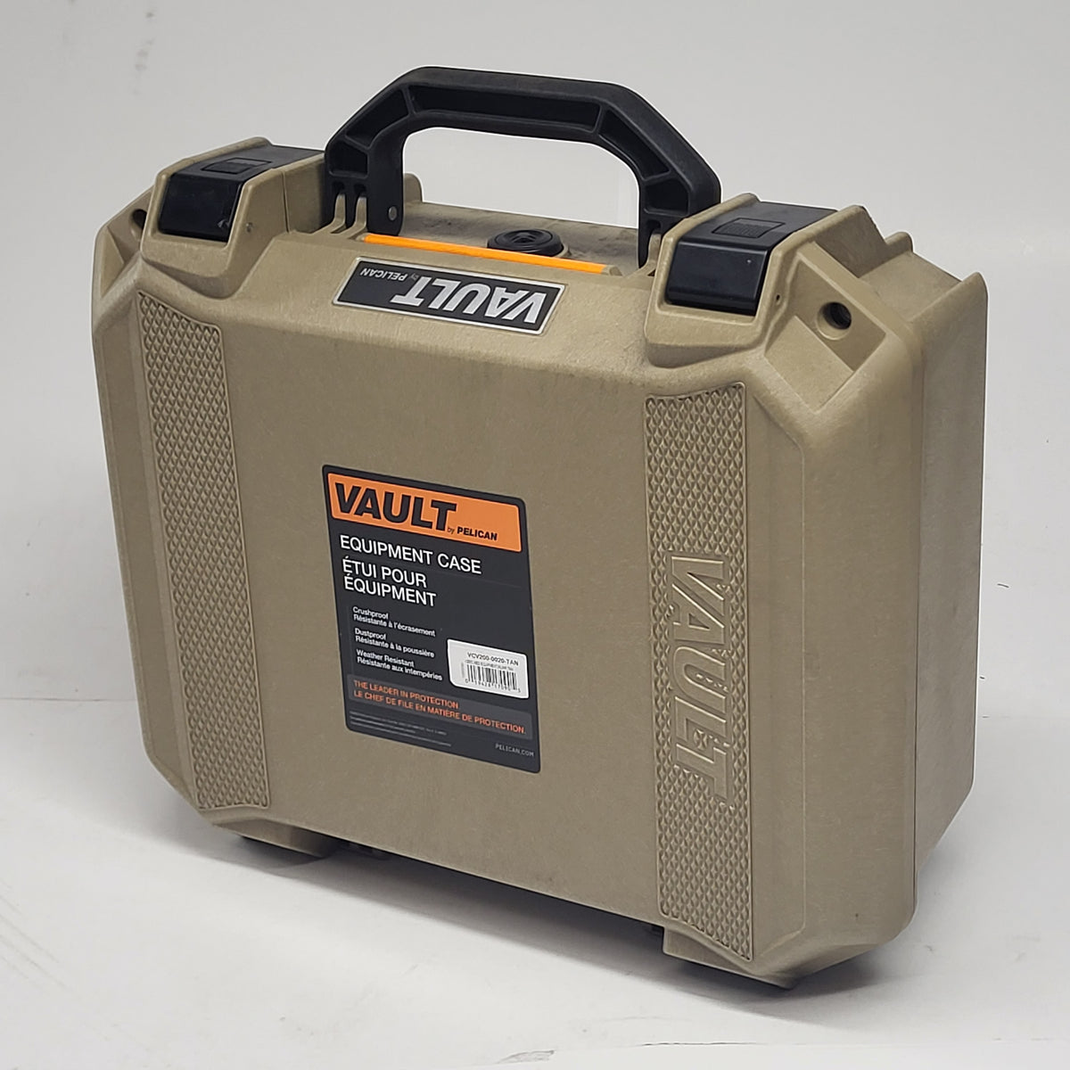 PELICAN  Vault Equipment Case W/ Foam Insert Crushproof Tan VCV200-002-TAN