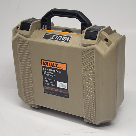 PELICAN  Vault Equipment Case W/ Foam Insert Crushproof Tan VCV200-002-TAN