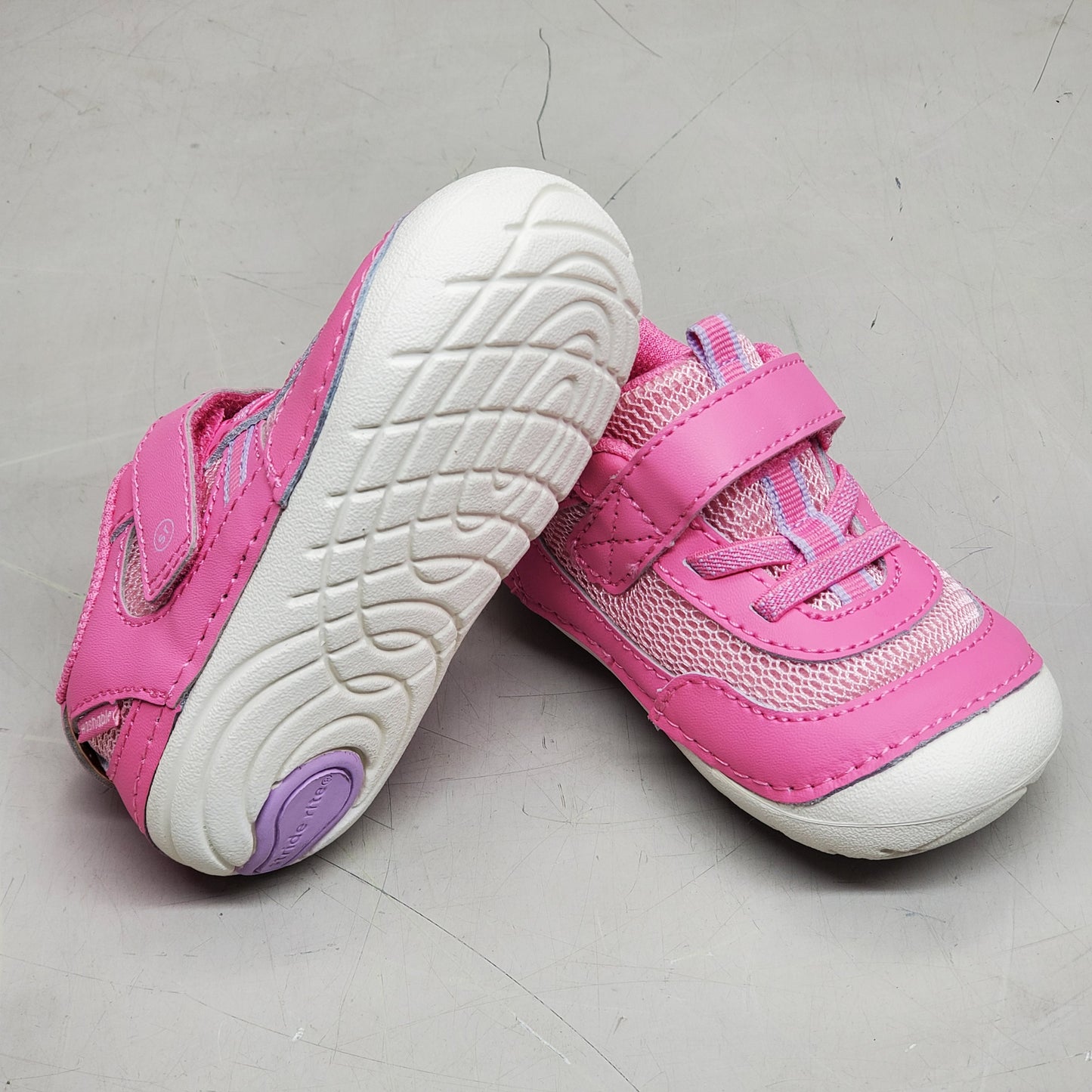 STRIDE RITE SM Apollo Sneakers Shoes Toddler SZ 4.5W Pink BG038302