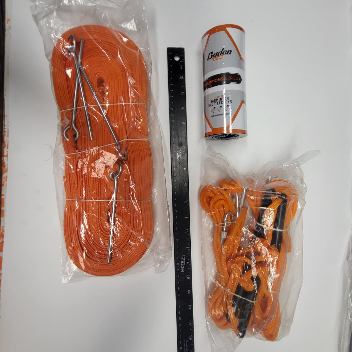 ZA@ BADEN BACKYARD Badminton Champion Series Set Easy Setup Black/Orange (As Is)