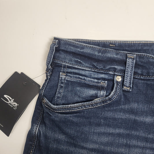 SILVER JEANS CO. Avery High Rise Eco Friendly Shorts Sz 32/4 Indigo L54912EPX435