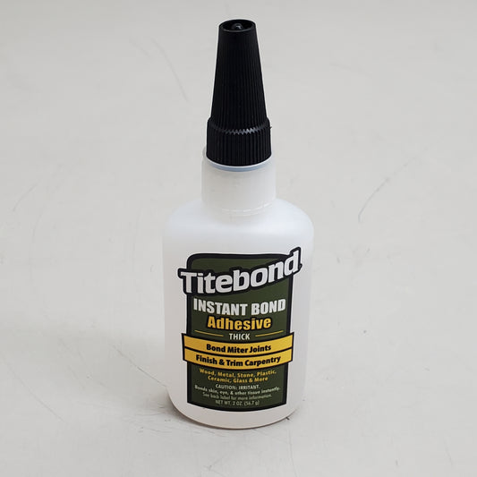 TITEBOND Instant Bond Thick Wood Adhesive 2 Oz 6221 For Miter Joints Finish & Trim Carpentry