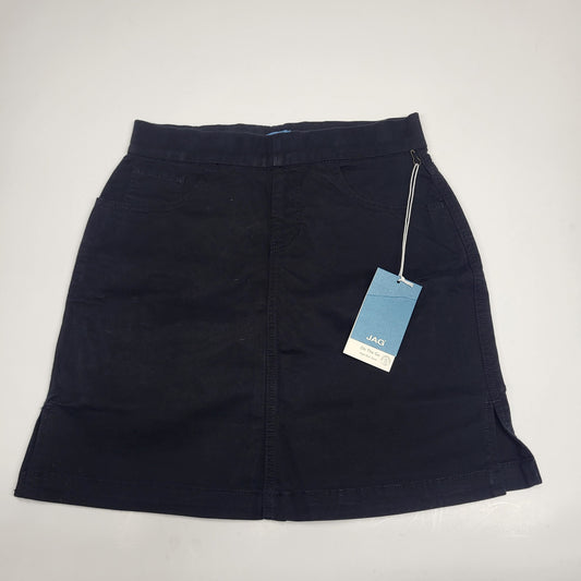 JAG On-the-go Mid Rise Pull-On Skort Womens Sz 6 Black J3101CSA220