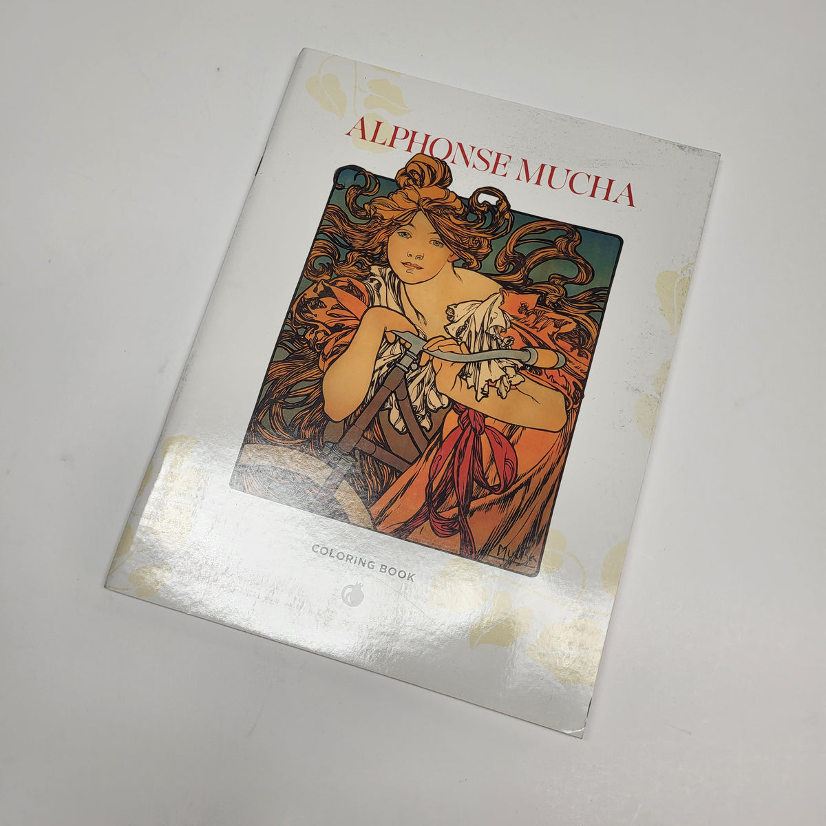 ZA@ POMEGRANATE Alphonse Mucha Coloring Book Soft Cover 22 Images