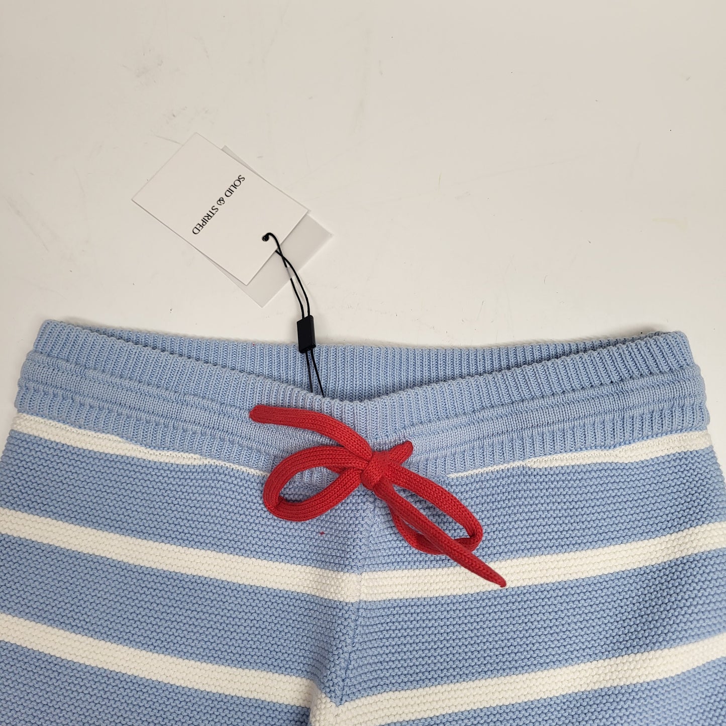SOLID AND STRIPED The Hudson Short Sz XS Americana Breton Stripe SU26R2689COTABS