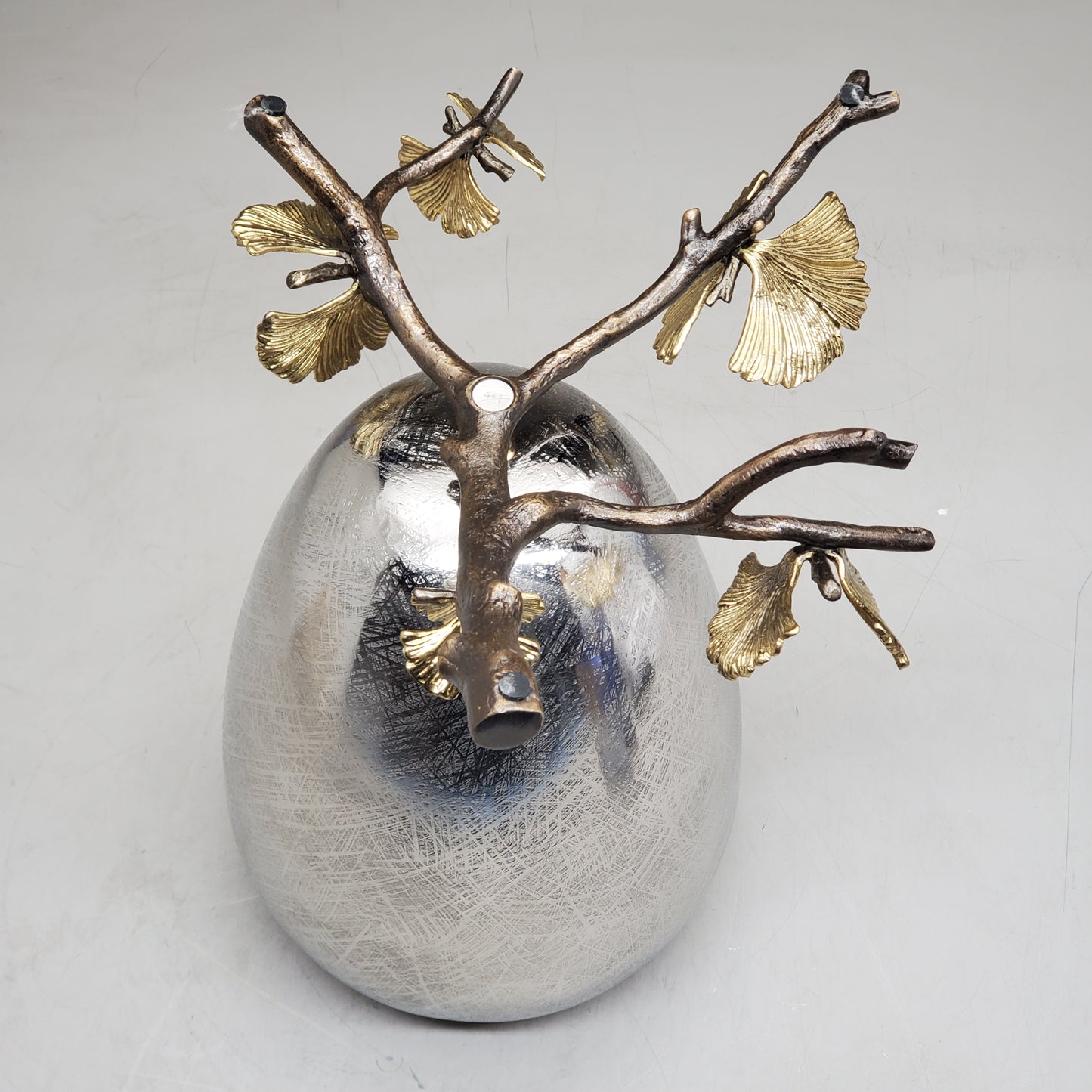 MICHAEL ARAM Butterfly Ginkgo Medium Vase 9.5" x 11" x 13.5" Bronze / Stainless 175752