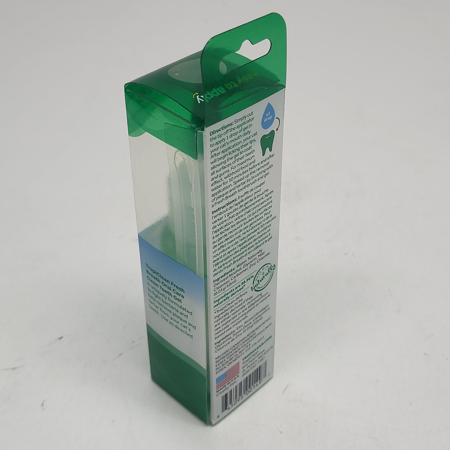 TROPICLEAN (3 PACK) Fresh Breath No Brushing Cat Clean Teeth Gel 2 oz