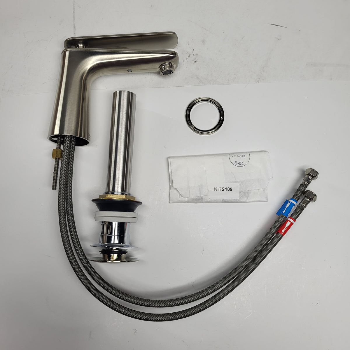 AMERICAN STANDARD Aspirations Monoblock Lavatory Faucet Brushed Nickel 7061101.295