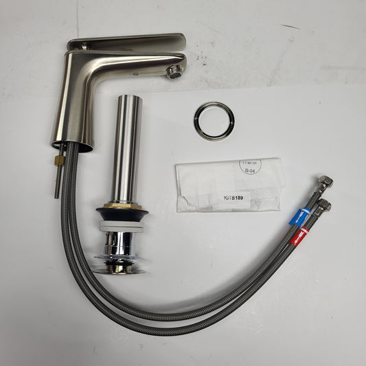 AMERICAN STANDARD Aspirations Monoblock Lavatory Faucet Brushed Nickel 7061101.295