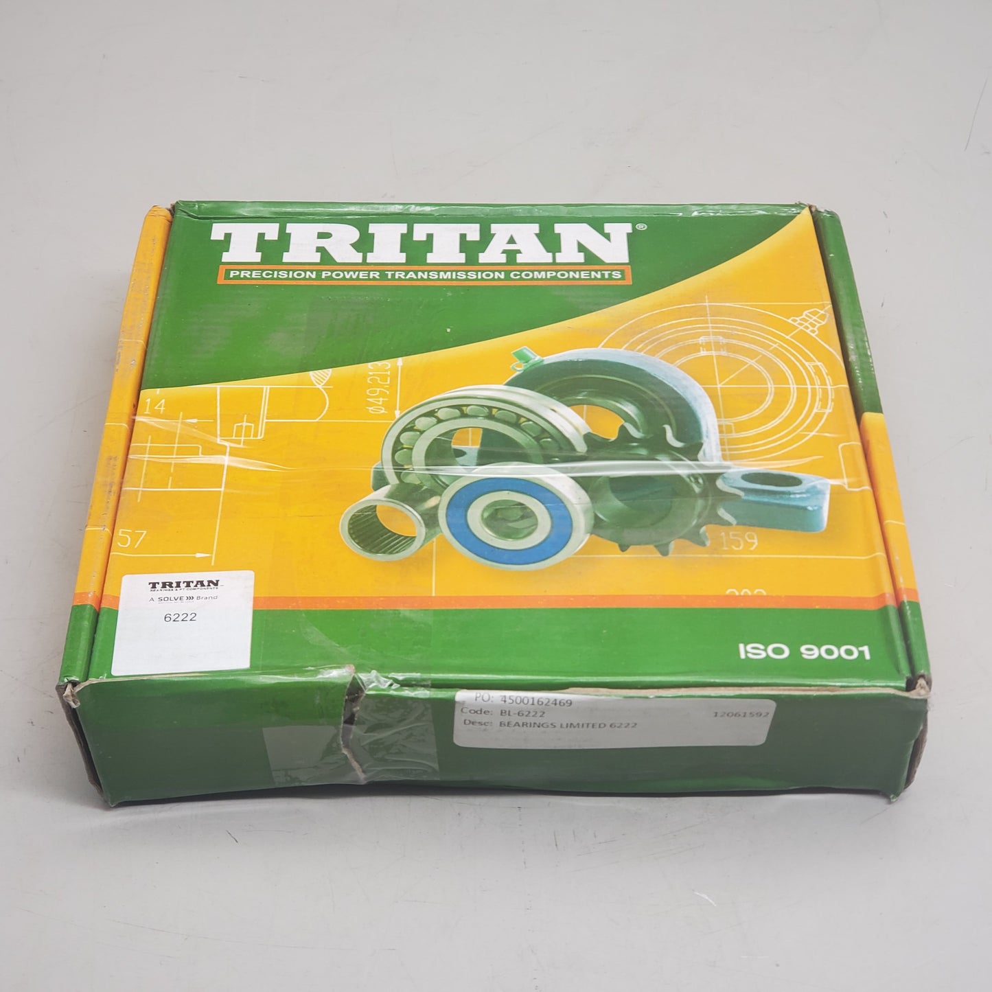 TRITAN Angular Contact Single Row Ball Bearing 110x200x38mm 6222
