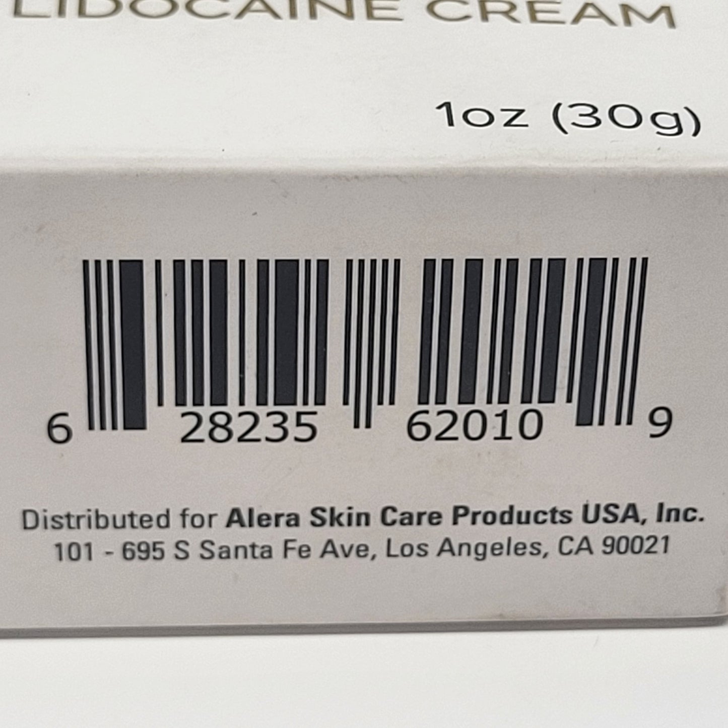 ALERA SKINCARE PRODUCTS Zensa 5% Lidocaine Skincare Cream  1 oz