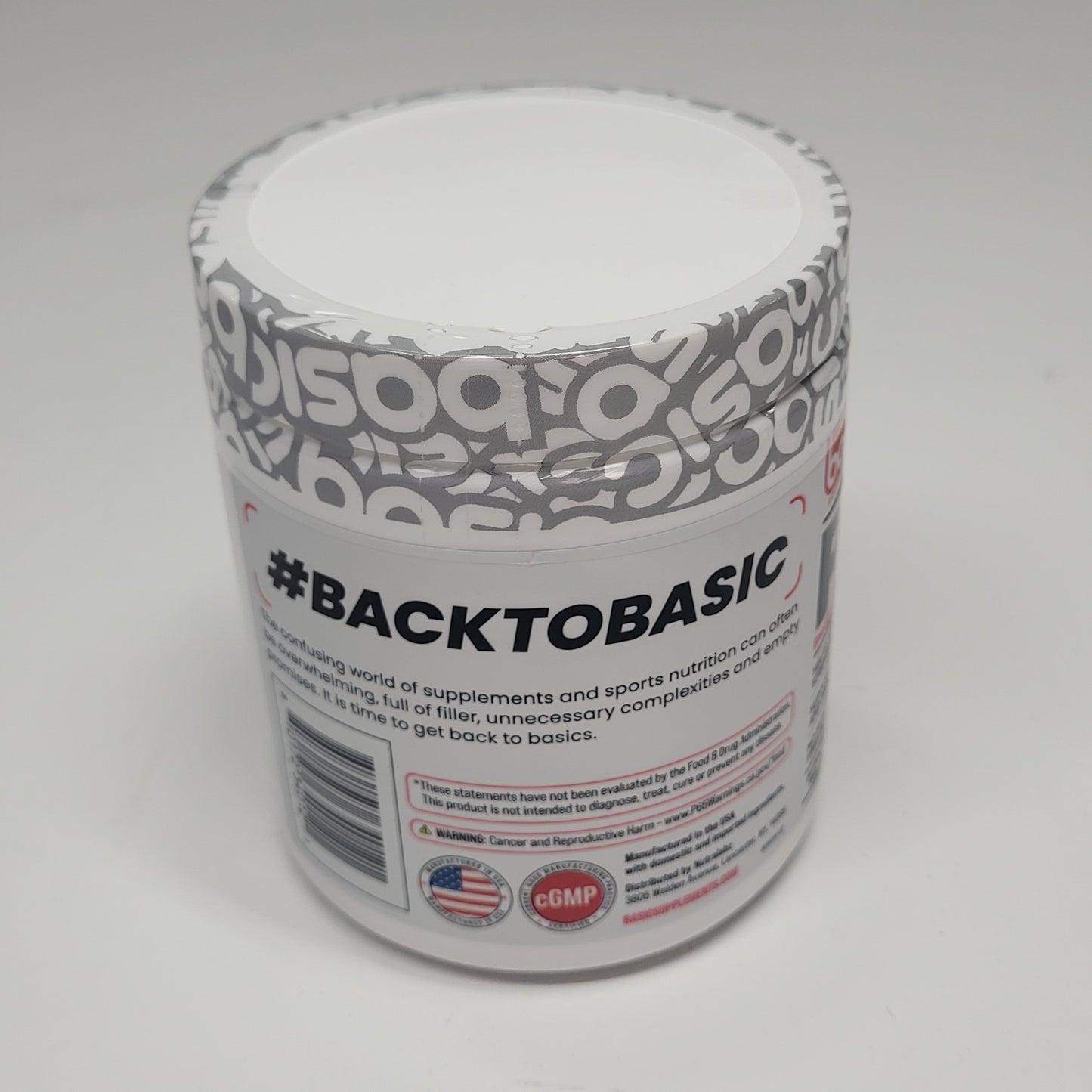 BASIC Creatine Monohydrate Increase Muscle Mass Miami Vice 8.5oz BB 01/27