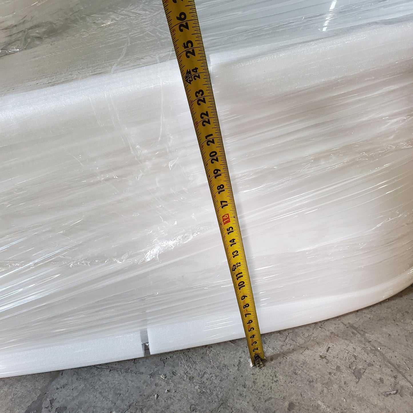 WOODBRIDGE 67” Freestanding Air Bubble Soaking Tub - White w/ Black Drain