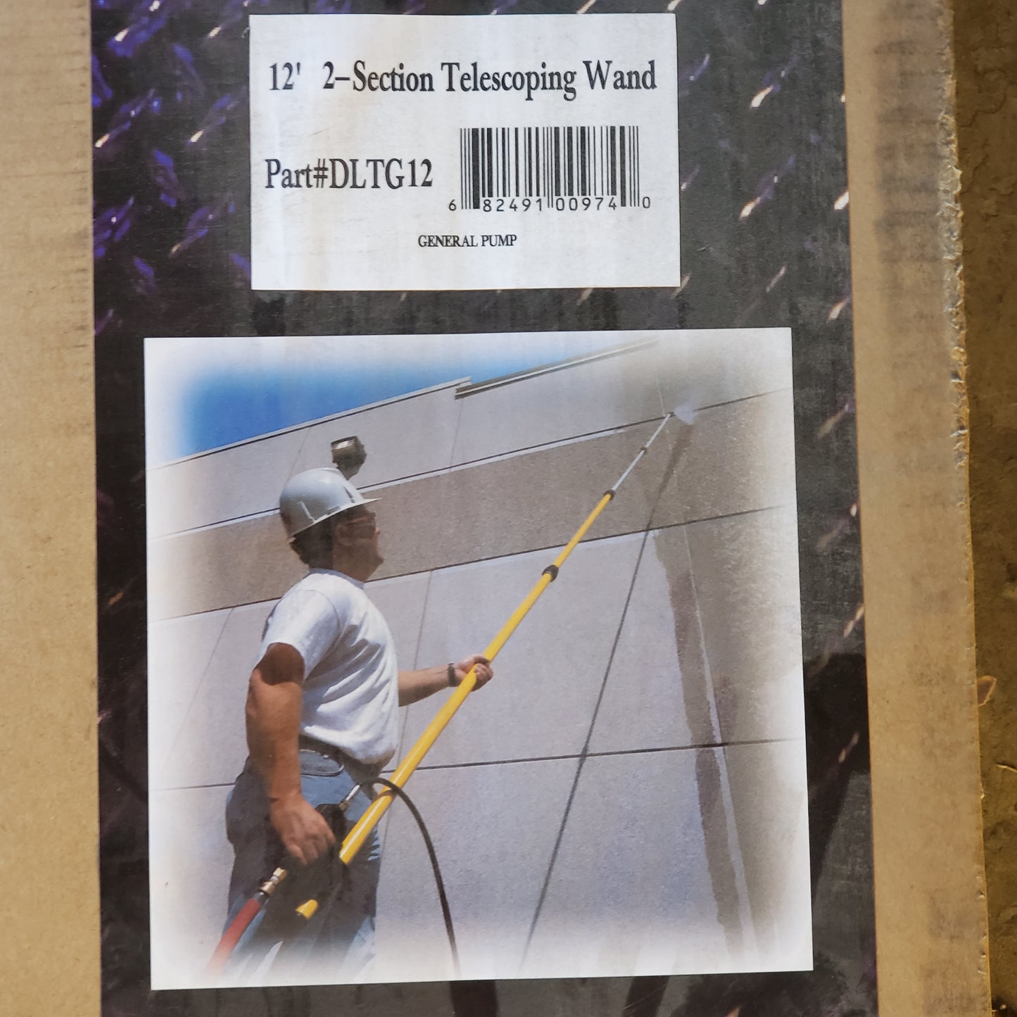 GENERAL PUMP Fiberglass/Aluminum Telescoping Wand 10.5 Gpm 4000 Psi 12' DLTG12