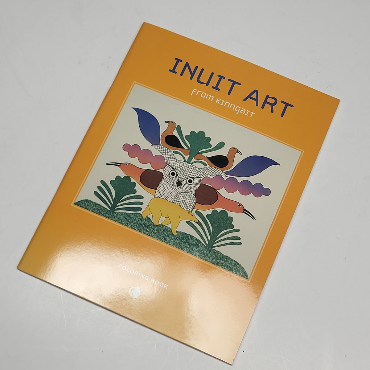 ZA@ POMEGRANATE Intuit Art From Kinngait Coloring Book Soft Cover Book Yellow