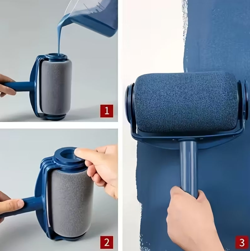 ZA@ OYAMBE Paint Roller Drumb Brush 7" Blue Grey GUNTONGSHUA B