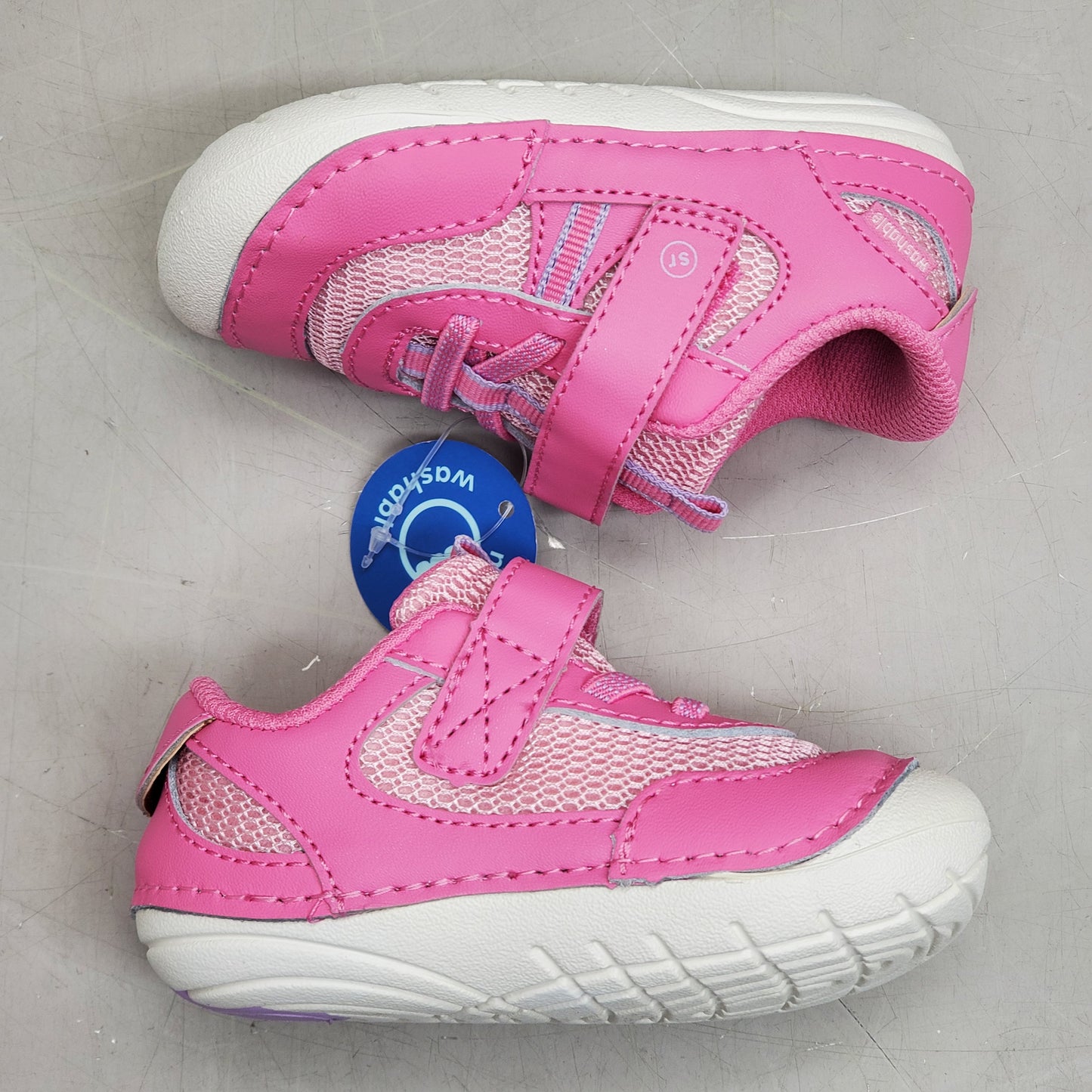STRIDE RITE SM Apollo Sneakers Shoes Toddler SZ 4.5W Pink BG038302