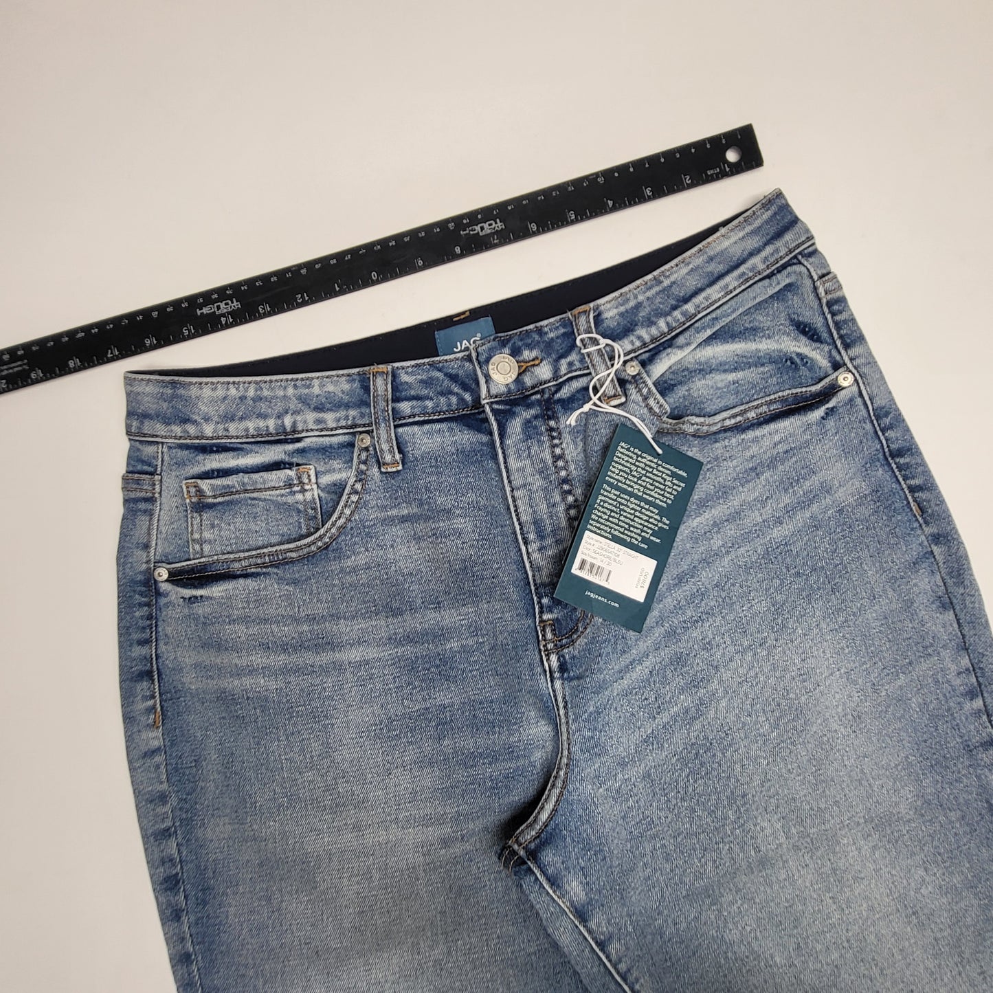 JAG Stella High Rise Slim Fit Straight  Womens Sz 14 Seashore J2906SAT108