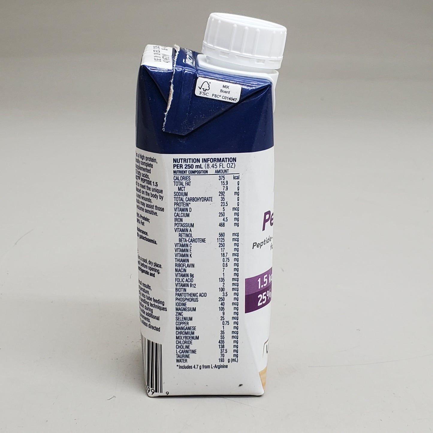 NESTLE (24 Pack) Impact Peptide 1.5 Nutrition Immune Support 8 fl oz Unflavored G12505973 BB 02/26