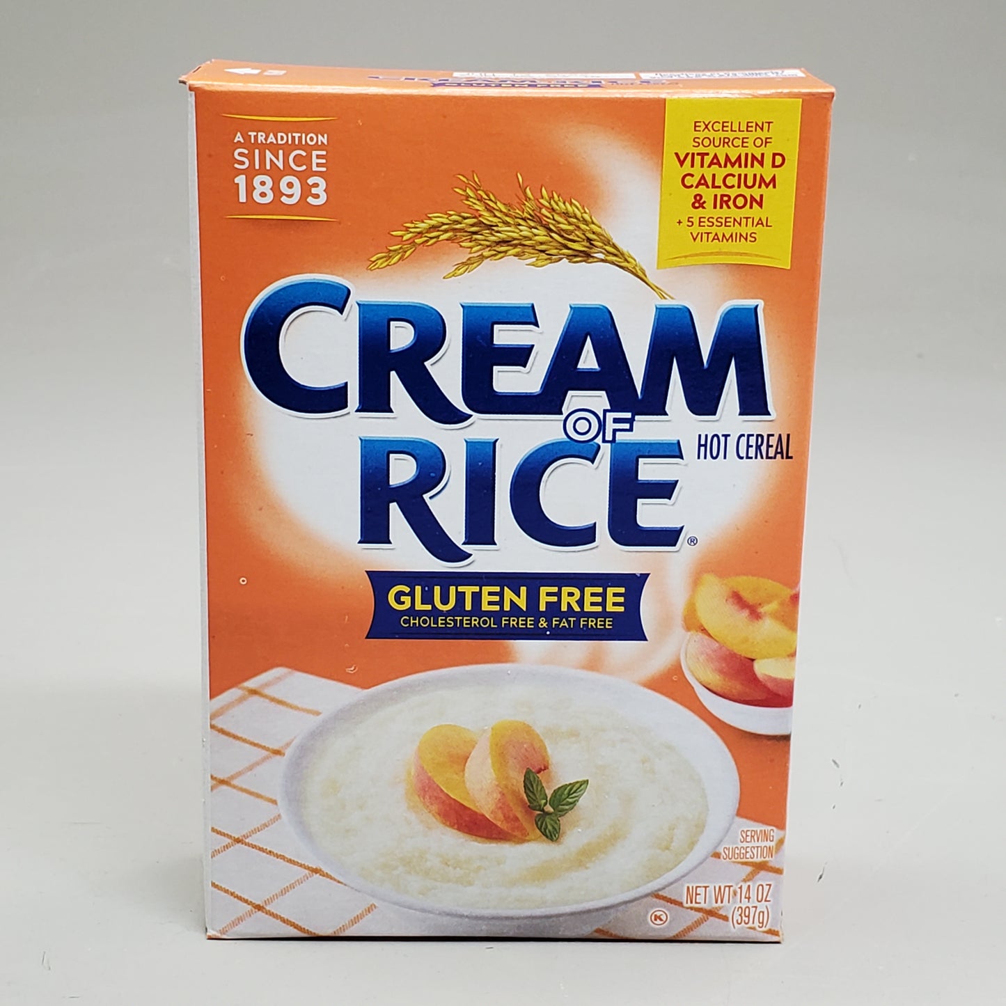 B&G FOODS (12 Pack) Cream Of Rice Hot Cereal Gluten Free 14 oz 80100698 BB 6/26