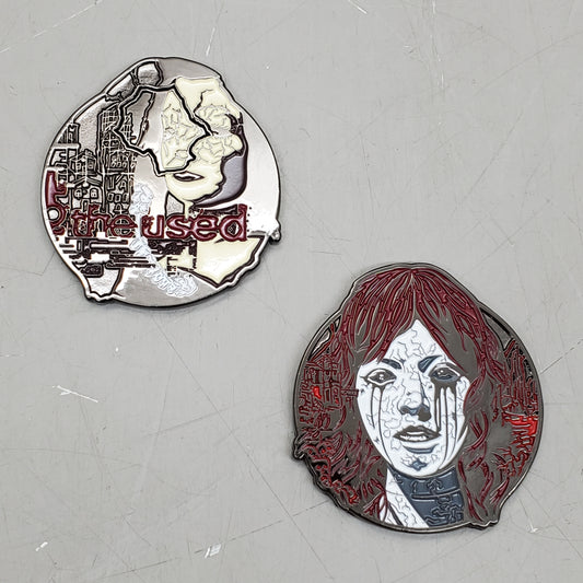 THE USED (2 Pack) Self Titled Medallion Collector Coin 2" Red / White