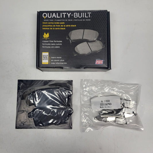 QUALITY-BUILT Ceramic Disc Brake Pad Set Black Rear 1003-1259C