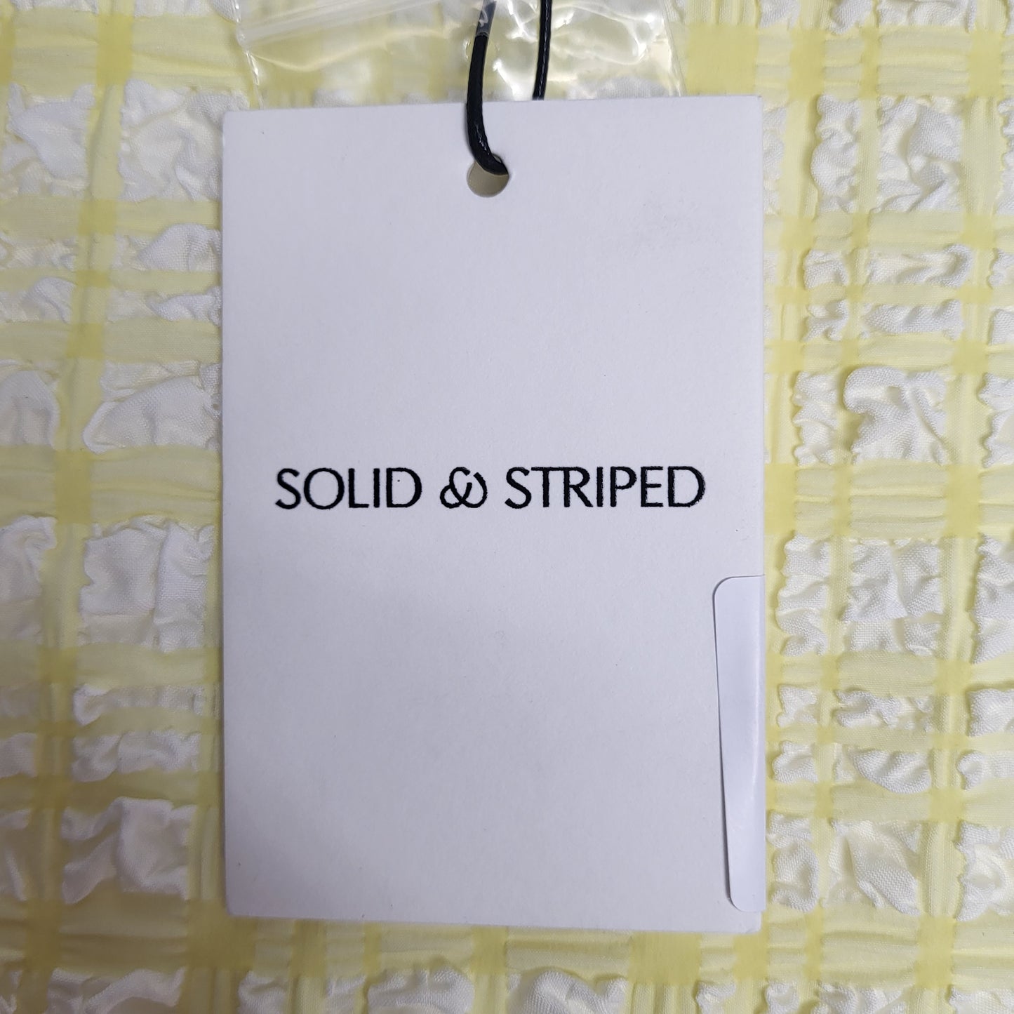 SOLID AND STRIPED Brinley Top Puckered  XL Plaid Citrina SU26R2395PPLCTN