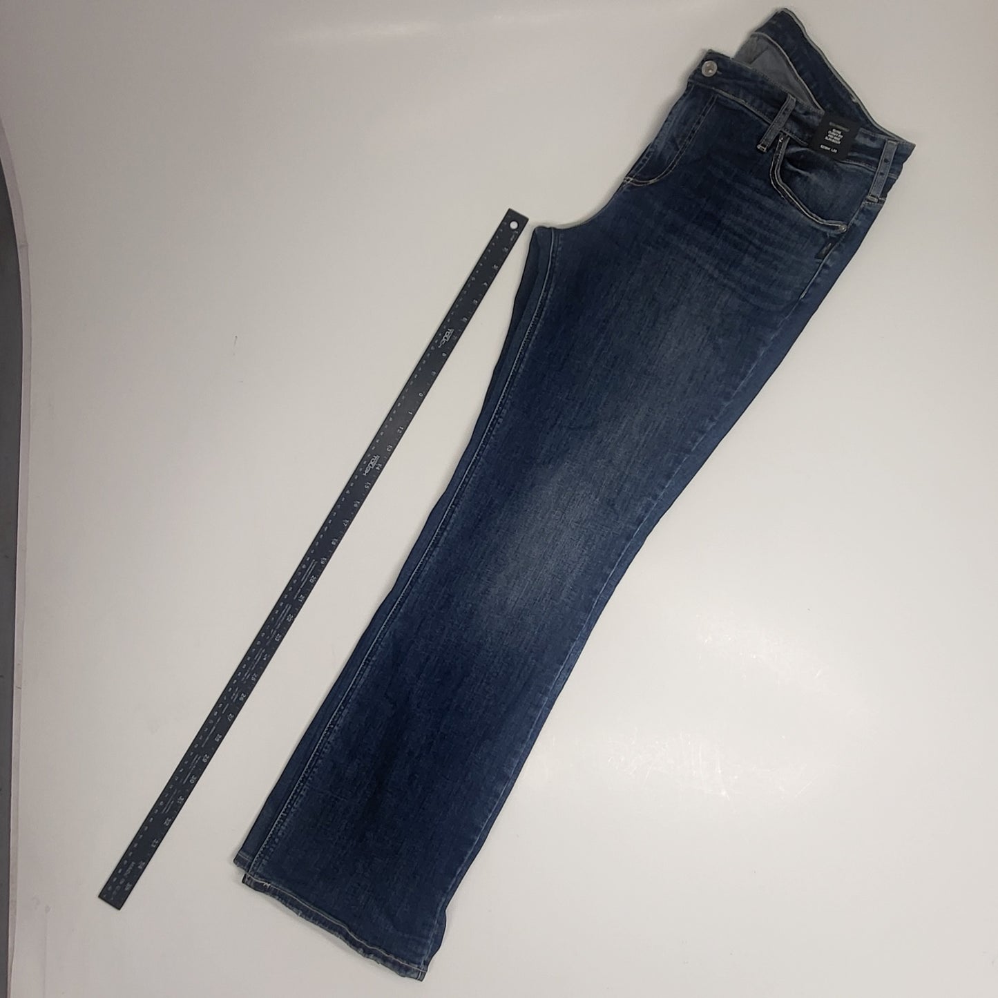 SILVER JEANS CO. Silver Jeans Co. Elyse Slim Boot Curvy Fit Women's Sz 18w/33 Indigo W03601ecf381