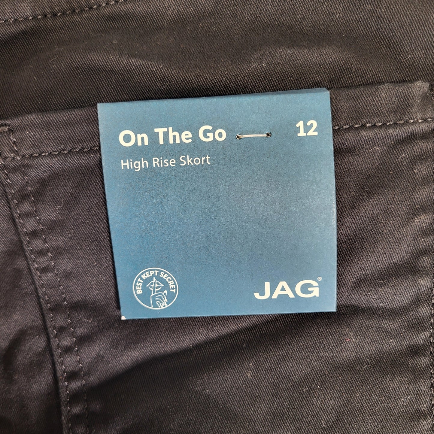 JAG Soft Short Flexible Skort Women's Sz 12 Black J3101TWL616