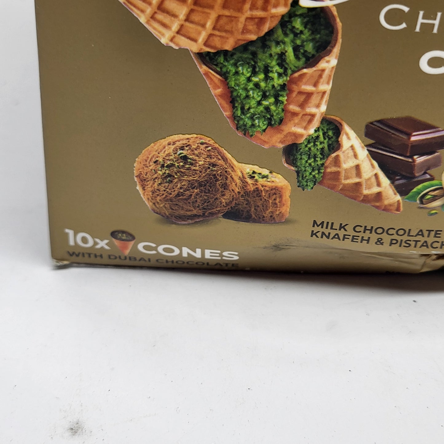 ZA@ LEONESSA (12 PACK) Chocolatier Dubai Chocolate Cones 10 Count (As Is)
