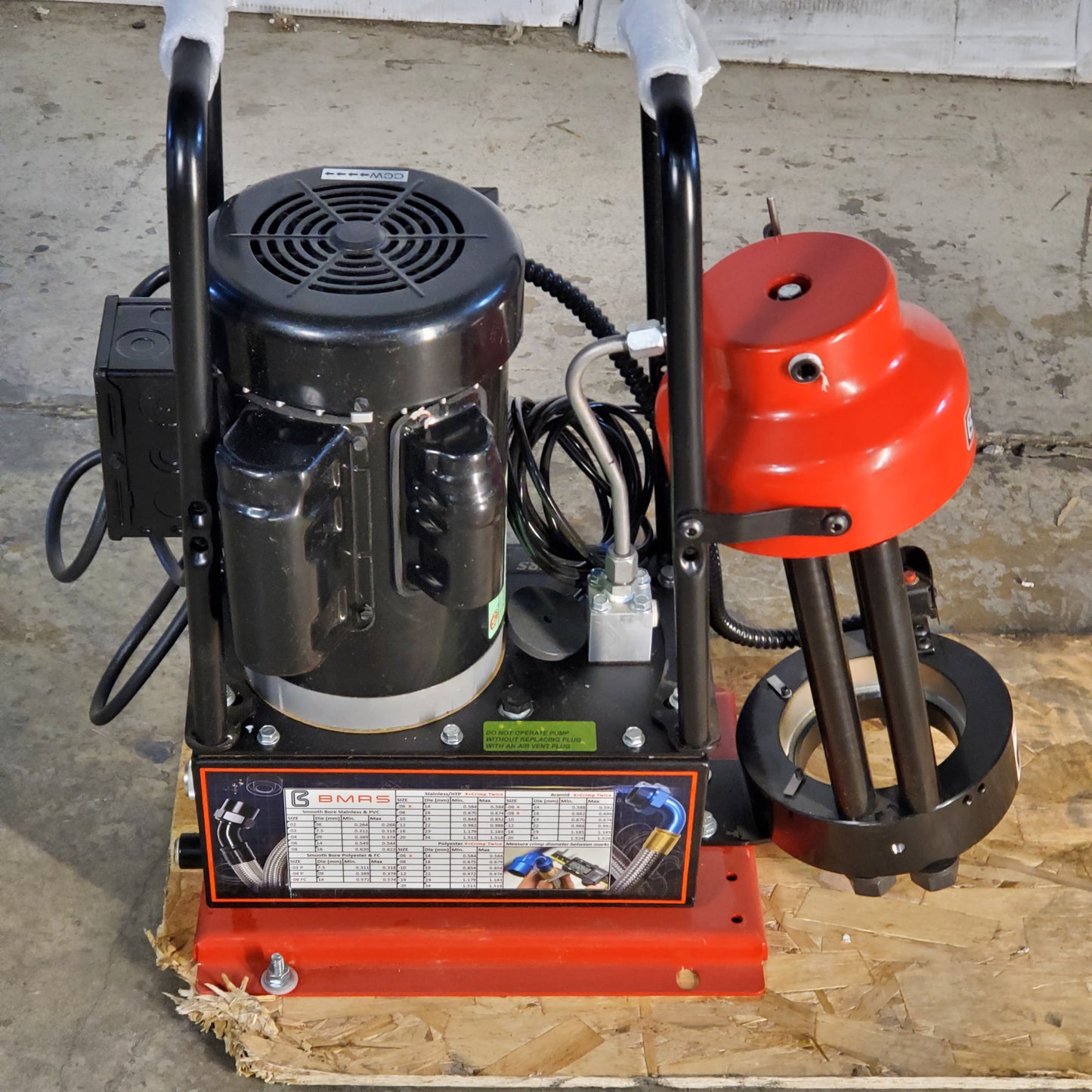 BMRS Benchtop Crimping Machine Hydraulic Hose Fabrication Assembly D105M