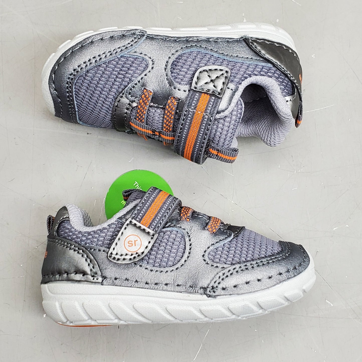 STRIDE RITE SM Turbo Sneakers Shoes Toddler SZ 5M Grey BG035904