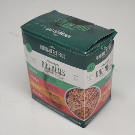 PORTLAND PET FOOD Dog Meals Variety Pack 4 Pouches 4-9 oz BB 05/27 (AS IS)