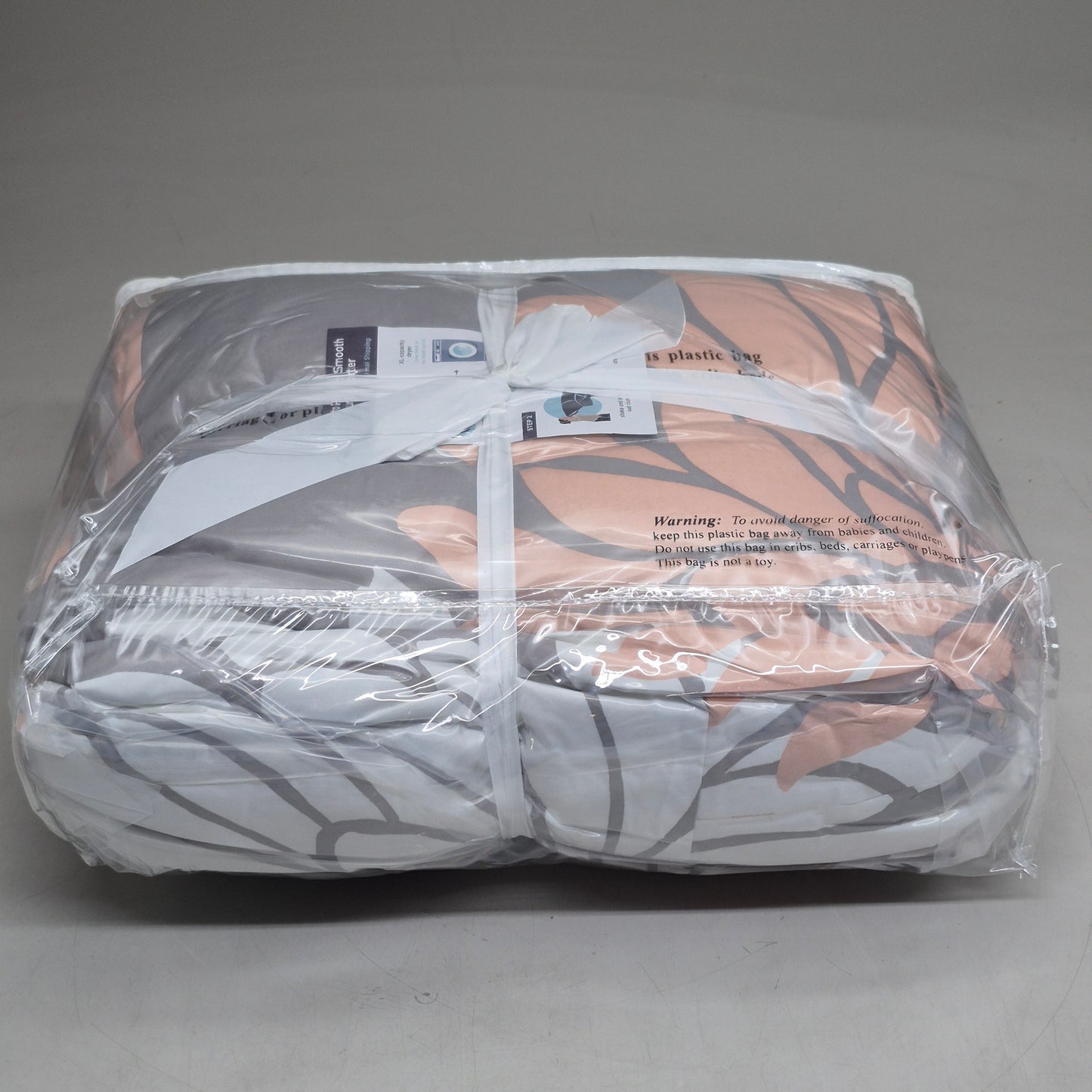 COMFORT SPACES Enya 5 Piece Comforter Set queen Blush/grey CS10-1509