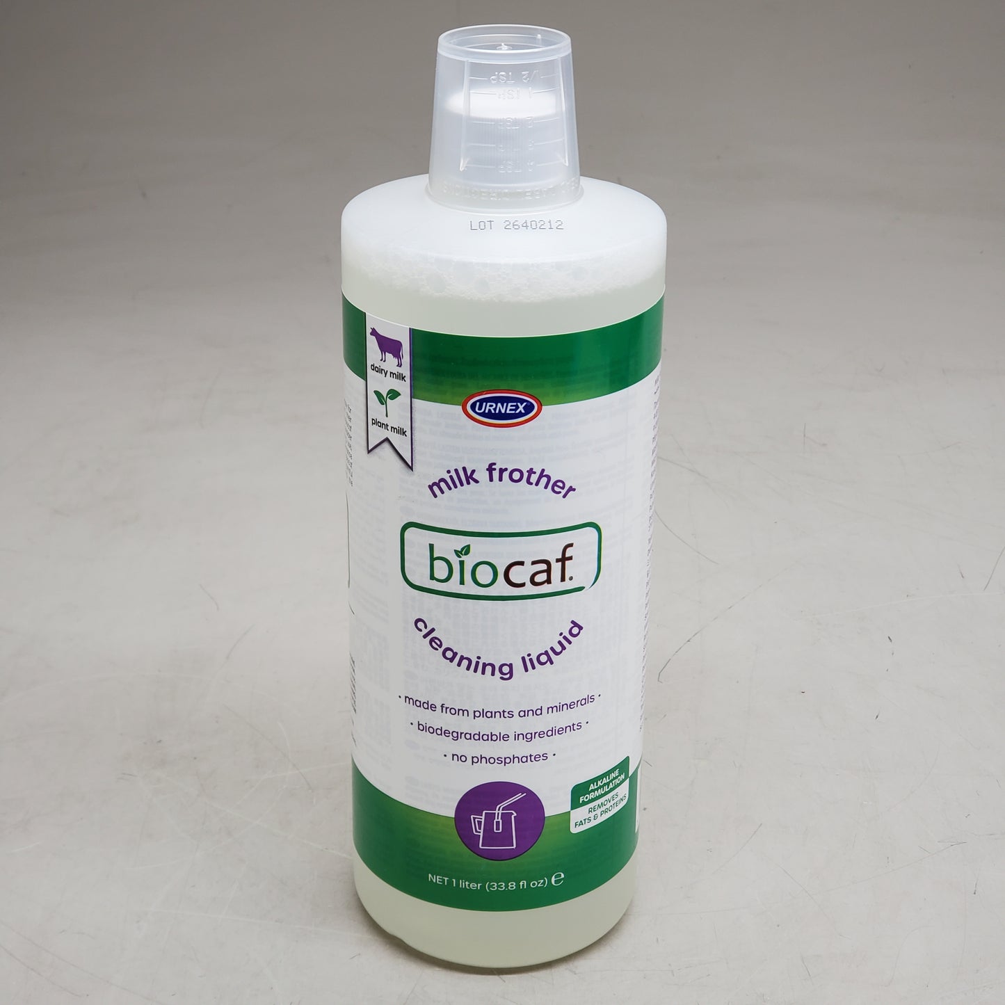 URNEX Milk Frother Biocaf Cleaning Liquid U60068 1 liter 19-MEC-BI12-1