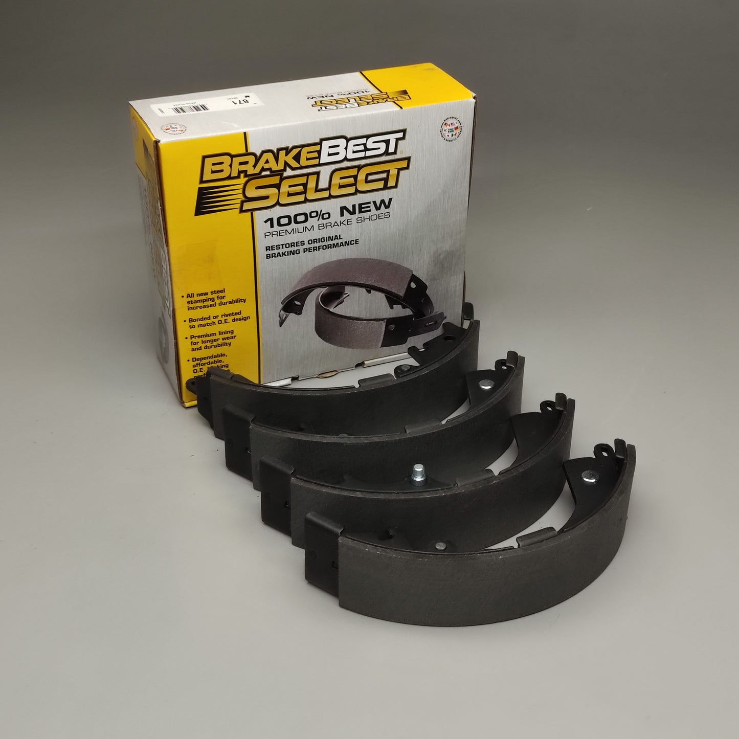 BRAKE BEST SELECT Premium Brake Shoes 4PK 871 (New Other)