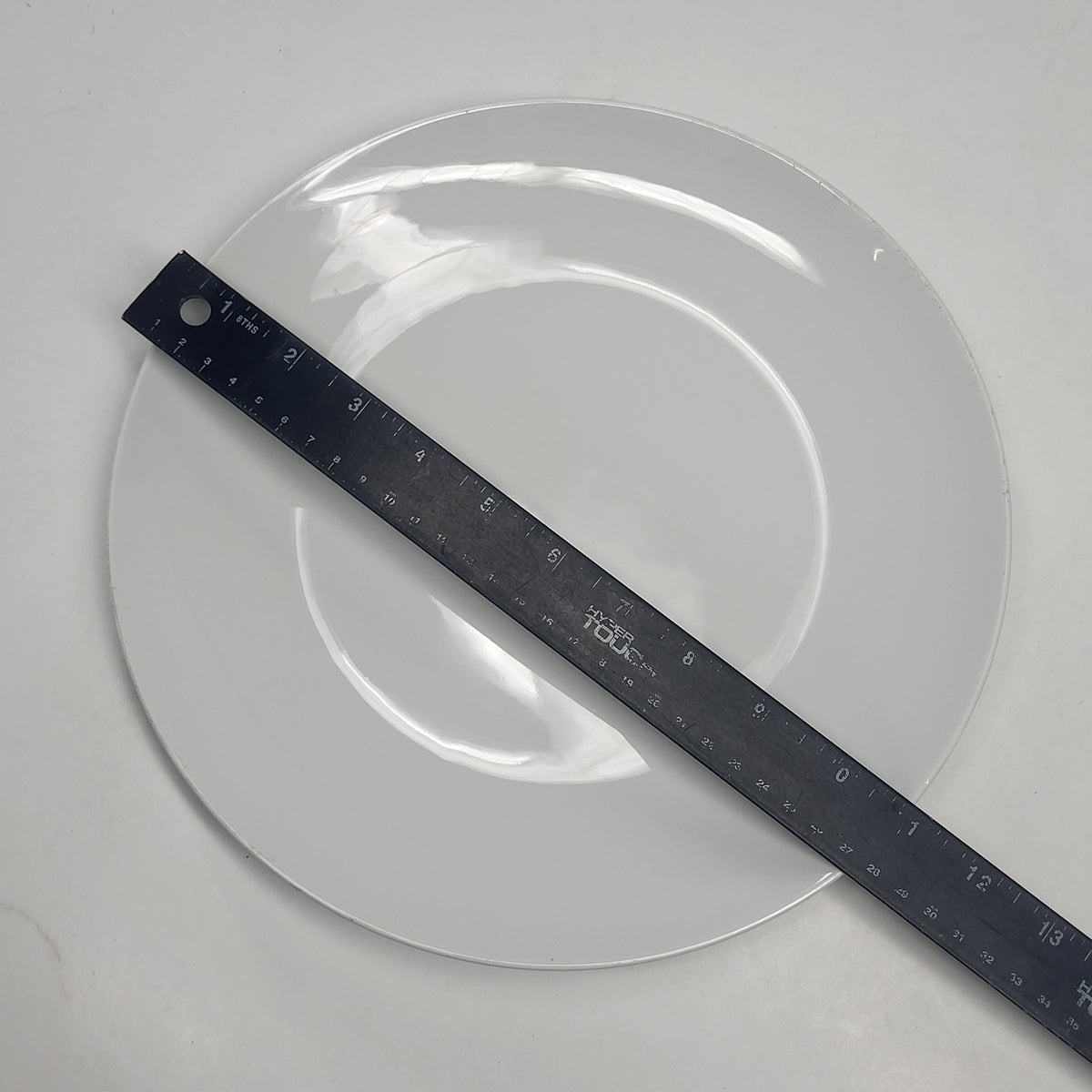 PILLIVUYT (4 PACK) Coupe Porcelain Salad Plates Made in France  11" All White