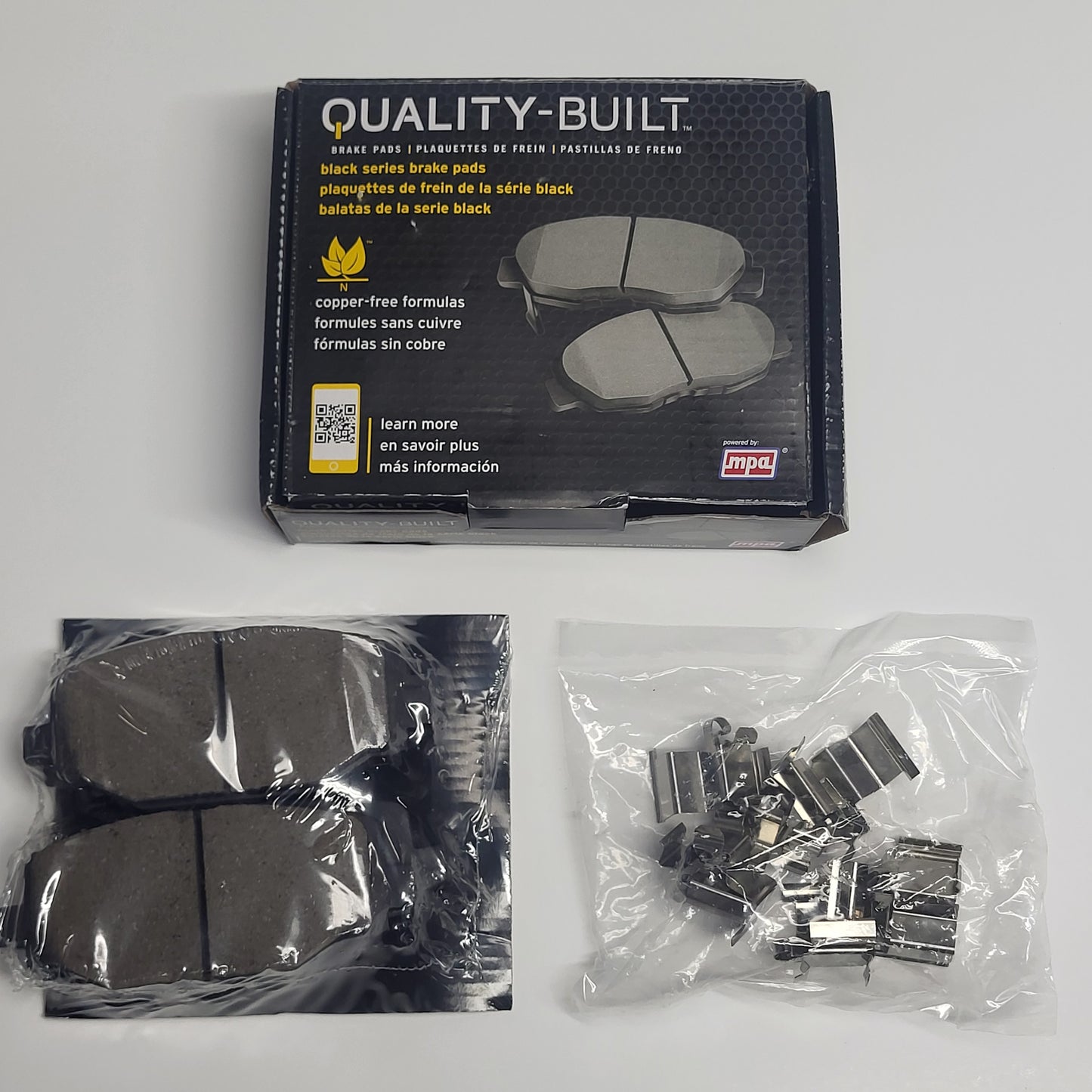 QUALITY-BUILT Ceramic Disc Brake Pad Set Black Rear 1003-1596C
