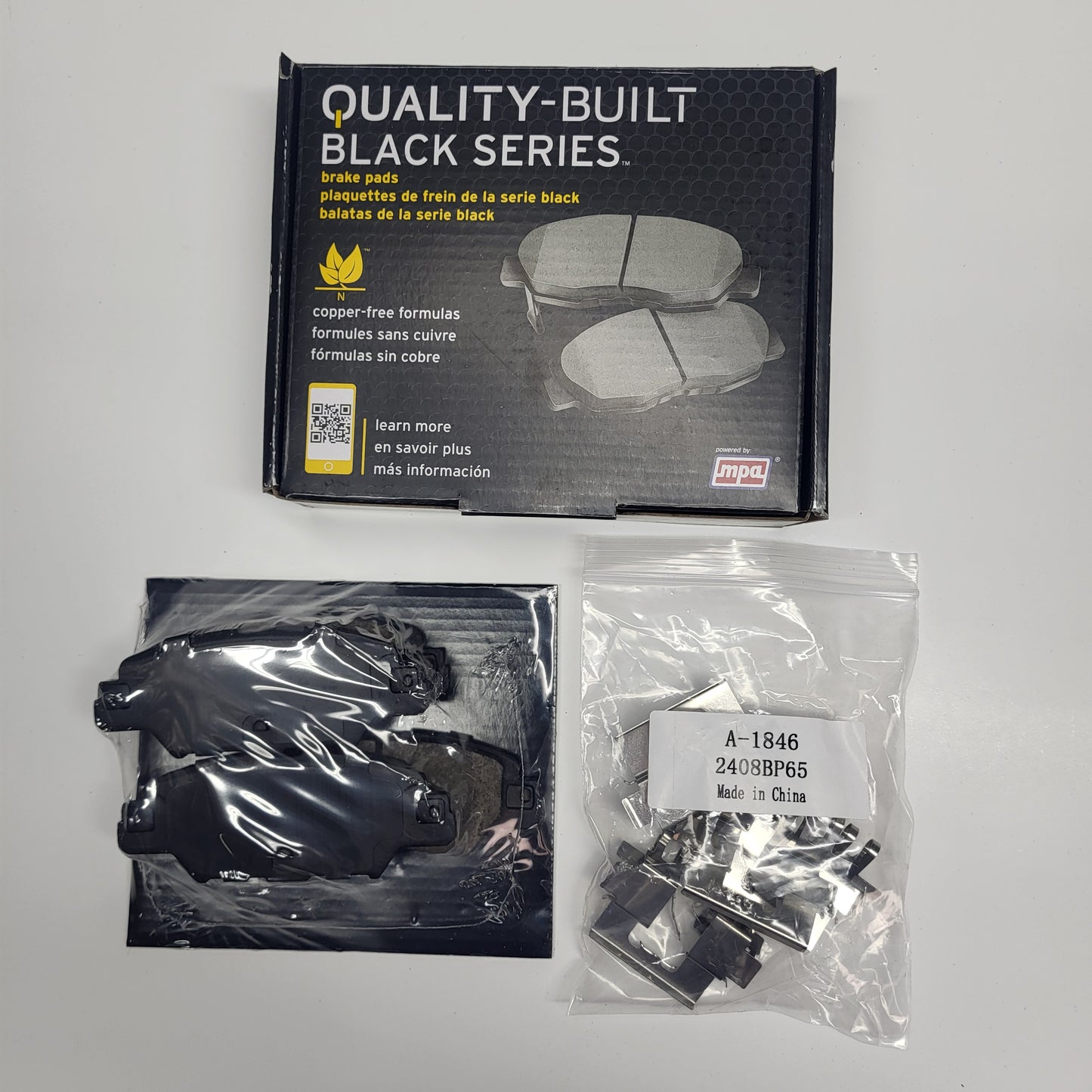 QUALITY-BUILT Ceramic Disc Brake Pad Set Black Rear 1003-1846C