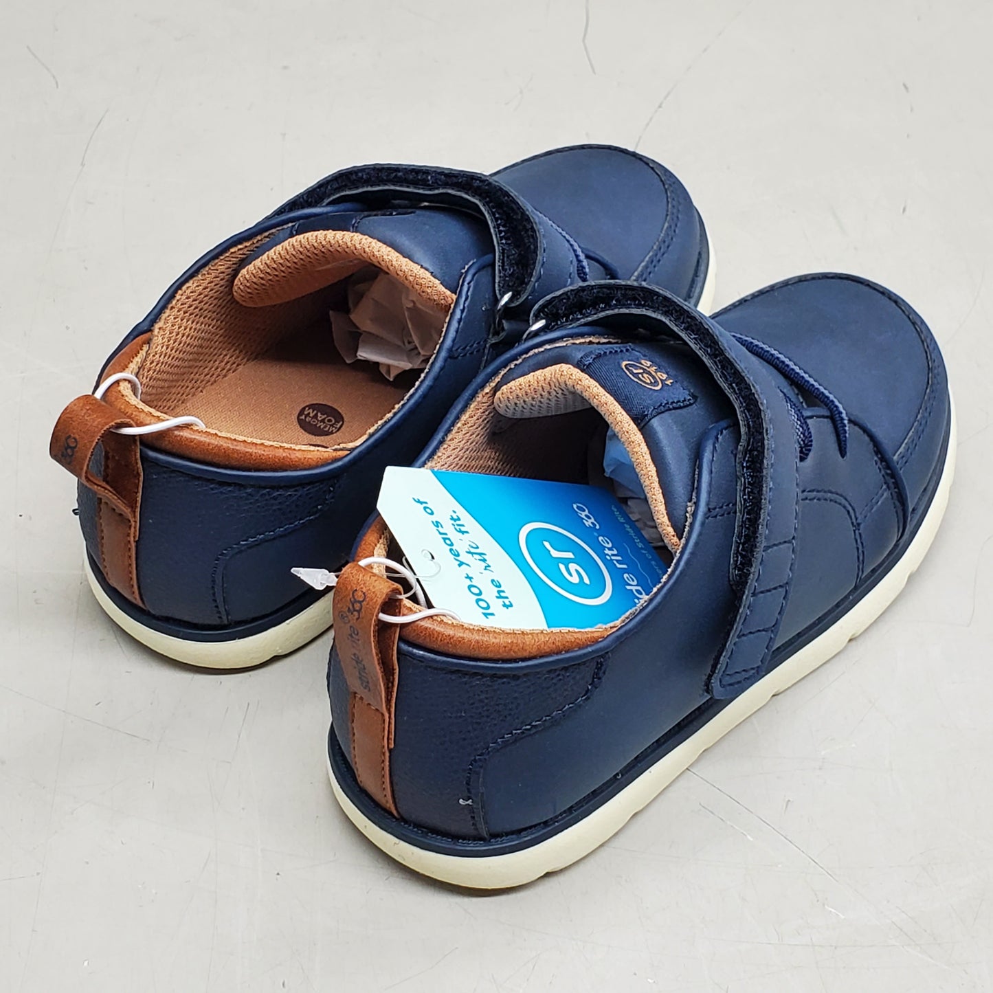 STRIDE RITE 360 Ethan Dress Sneaker Shoes Kids SZ 12M Navy KB009504